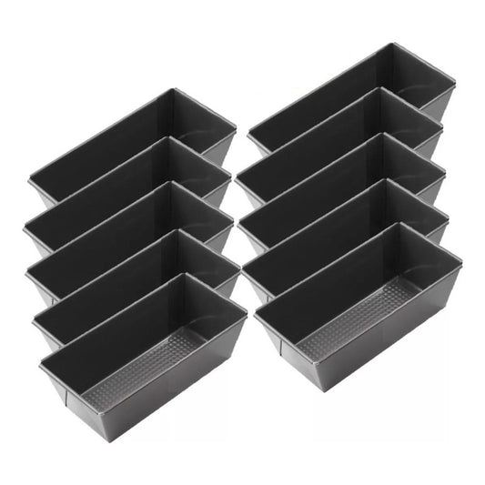 Pack X10 Molde Reposteria Rectangulares Pan Queque 25cm