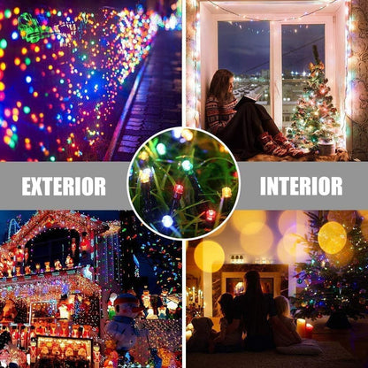 Pack X2 Luces Navideñas Solares Luces Led Solar Luces Navida