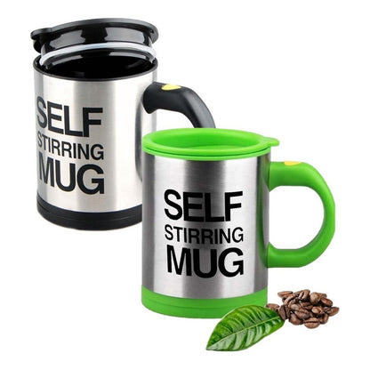 Pack X2 Tazon Con Revolvedor Tazon Mug Tazon Electrico Cafe