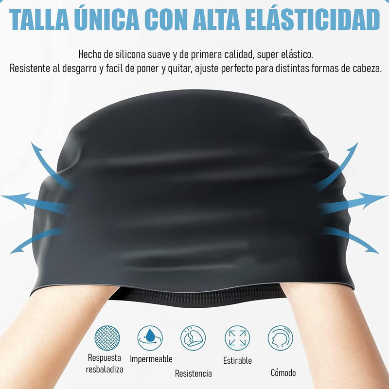 Pack X2 Gorra Natacion Gorros De Natacion Gorro Baño Piscina
