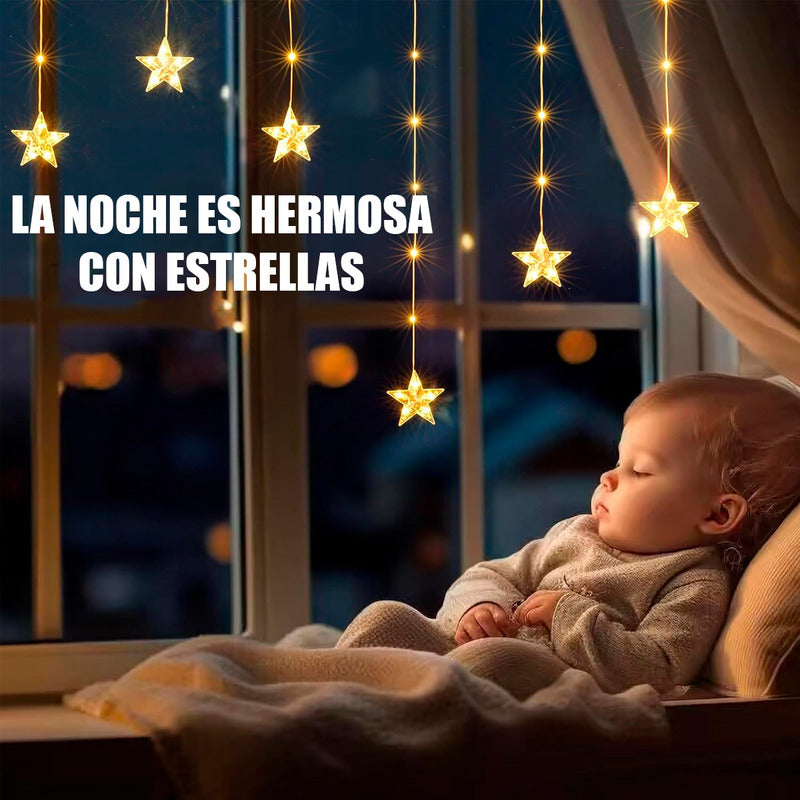 Luces Led Navidad Guirnalda Cortina Led Cascada Navideña