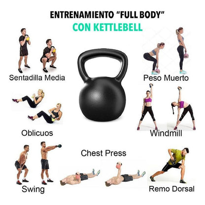 Pesa Rusa 6kg Pesa Kettlebell Mancuerna Ejercicio Crossfit