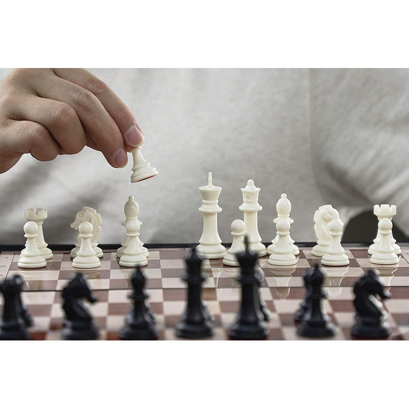 Tablero Ajedrez Plegable Ajedrez Magnético Juego De Ajedrez