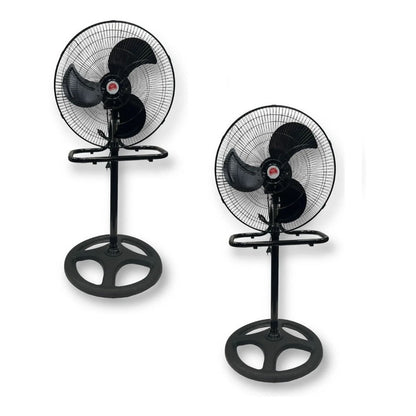 Pack X2 Ventiladores Metalicos Ventilador Pedestal Indoor