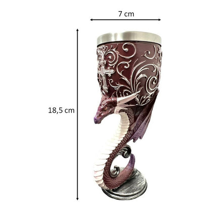 Copa Caliz Medieval Copa Vikingo Copa Gotica Resina Y Acero