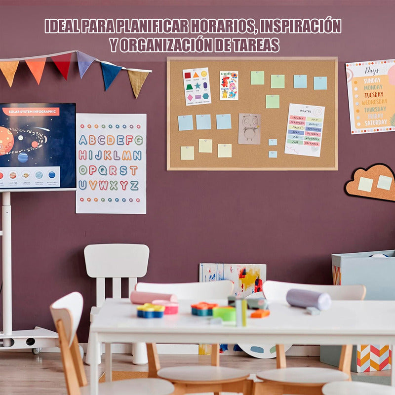 Pizarra Corcho Pizarra Corcho Grande Pizarra Corcho 70x50cm Arcashopping Pizarra De Corcho O Mural Pizarron Pizarra De Corcho Tablero De Anuncios De Corcho Tablero De Corcho