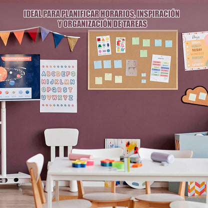 Pizarra Corcho Pizarra Corcho Grande Pizarra Corcho 70x50cm Arcashopping Pizarra De Corcho O Mural Pizarron Pizarra De Corcho Tablero De Anuncios De Corcho Tablero De Corcho