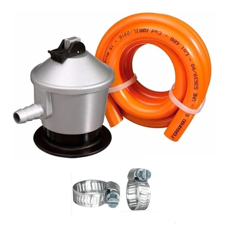 Fogon Doble Fogon Gas Fogón 2 Platos + Kit De Instalación