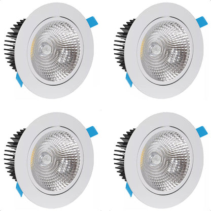 Pack X4 Focos Led Embutidos Luz Fria Luces Led Foco Led 16w