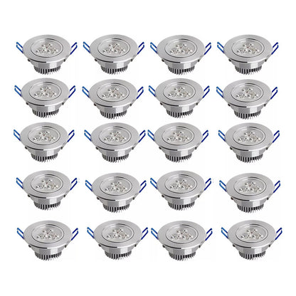 Pack X20 Ampollas Lumniaria 3w Pack X20 Focos Embutidos Led Arcashopping Pack X20 Foco Led Embutido Luminaria Led 3w Focos Embutidos