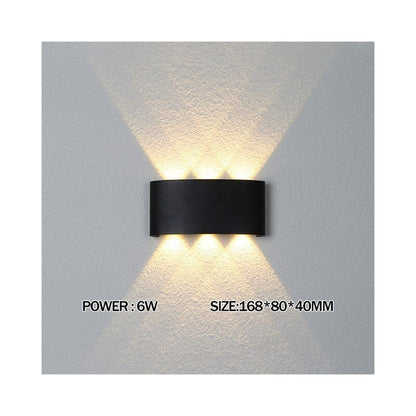 Pack X3 Lampara Led Focos Exterior Pared 6w Luz Fria 6000k