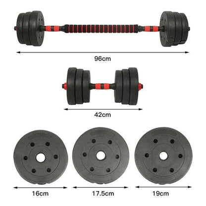 Set De Pesas Ajustable Mancuerna Pack Mancuernas 20kg Pesa