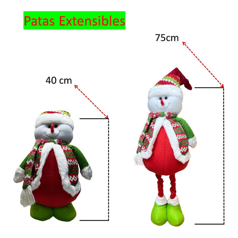Muñecos De Navidad Muñecos Nieve Navideños Patas Largas