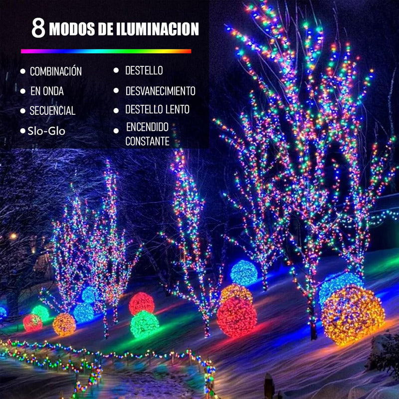Pack X2 Luces Navideñas Solares Luces Led Solar Luces Navida