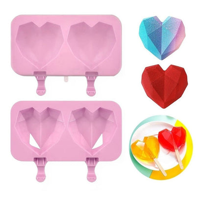 Moldes De Silicona Para Helados Molde Paleta Helado Corazon