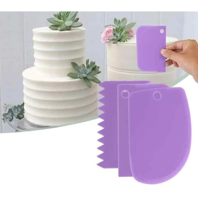 Set Espatula Para Reposteria Espatula Para Torta+ 3 Espatula