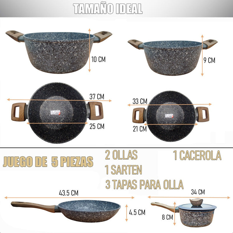 Juego De Ollas Bateria De Ollas Juego De Bateria Keep 7 Pcs