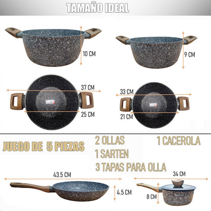 Juego De Ollas Bateria De Ollas Juego De Bateria Keep 7 Pcs