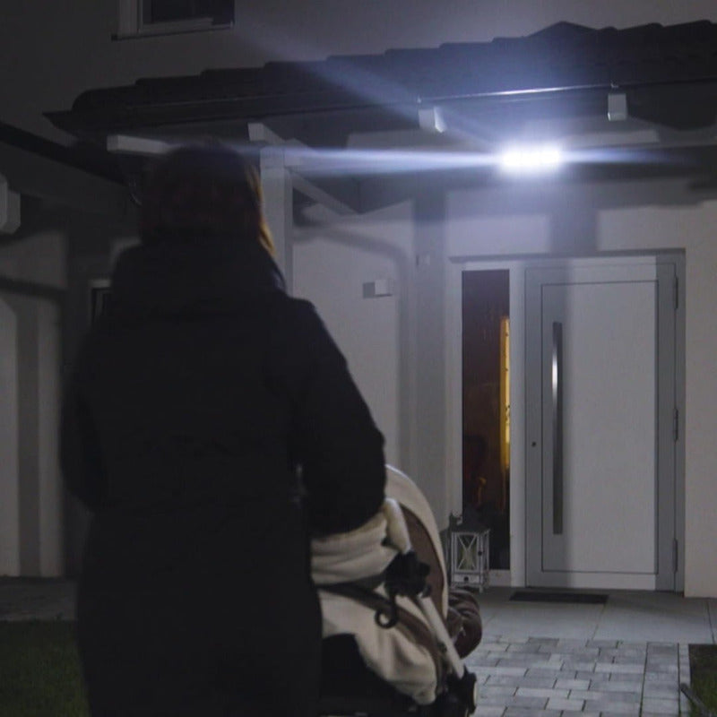 Pack X2 Focos Solar Led Exterior Foco Solar Con Sensor 74led