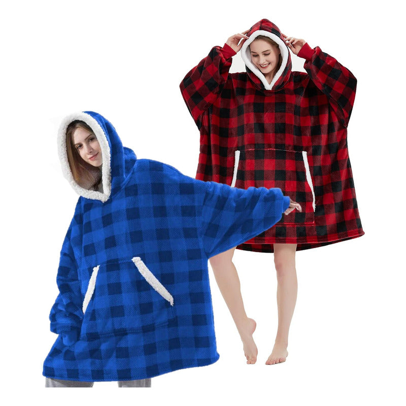 Pack X2 Pijama Micropolar Mujer Felpa Manta Polar Sherpa