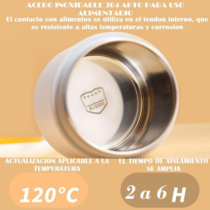 Termos De Comida Lonchera Portátil Termo Comida Lonchera