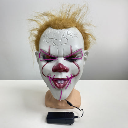 Mascara De Pennywise Con Luces Mascara De Payaso Halloween