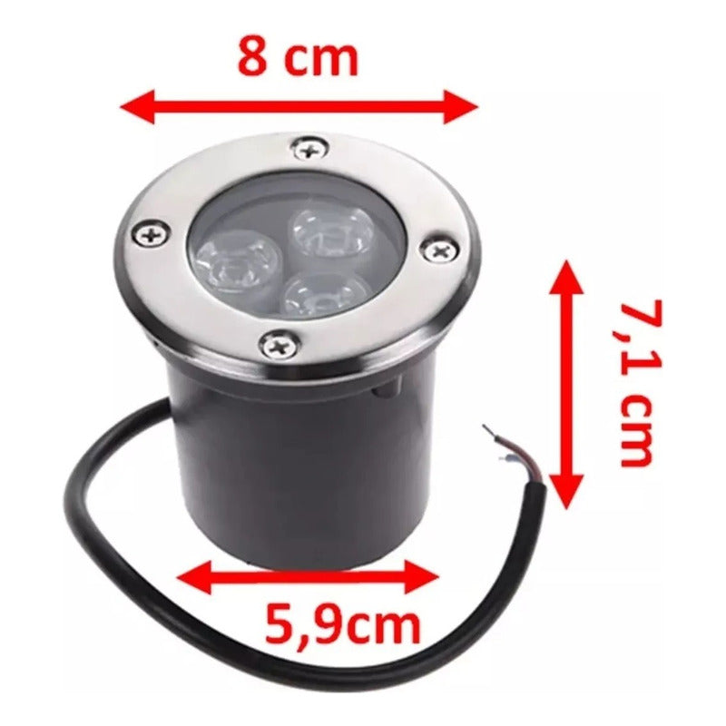 X4 Focos Embutidos Led Focos Embutidos Focos Piso 3 W Exteri