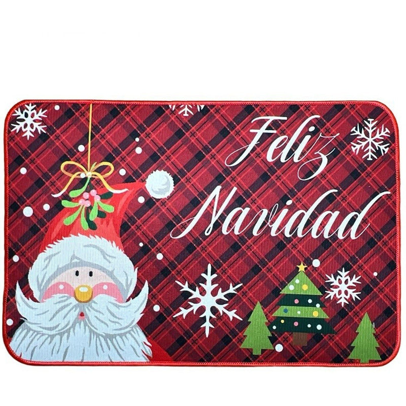 Alfombra Navidad Tapete Limpia Pies Decoracion Navidad 40x60