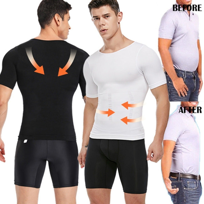 Polera Reductora Polera Faja Compresion Hombre Adelgazante H