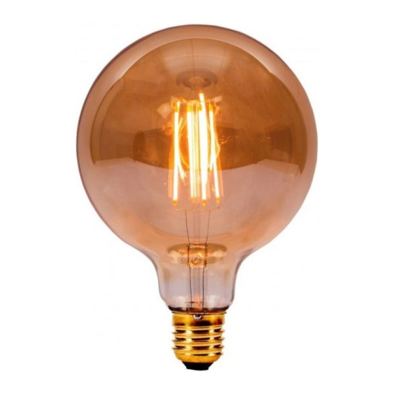 Ampolleta G125 Led Bombilla Incandescente Retro 8w 2700k Casa Dade Ampolleta Edison G125 8w