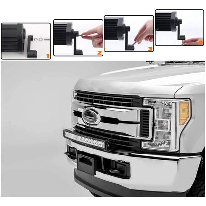 Pack X2 Barra Led 4x4 Barra Led Curva Barras Led 4x4 120w