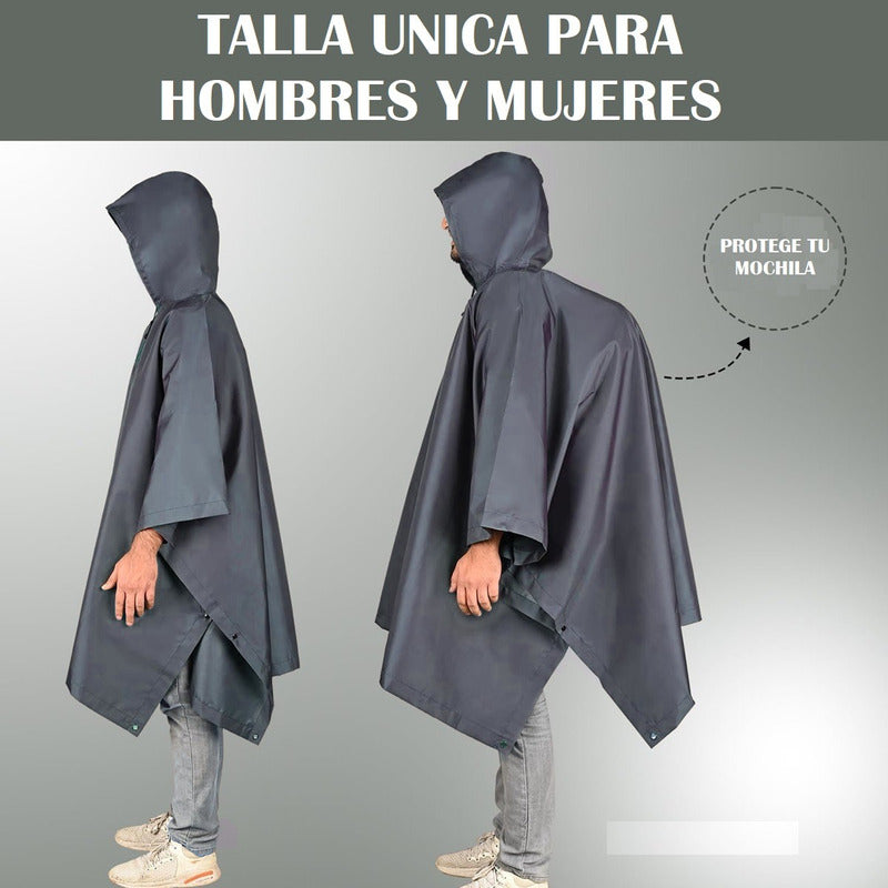 Poncho Lluvia Impermeable Chaqueta Impermeable Lluvia Traje