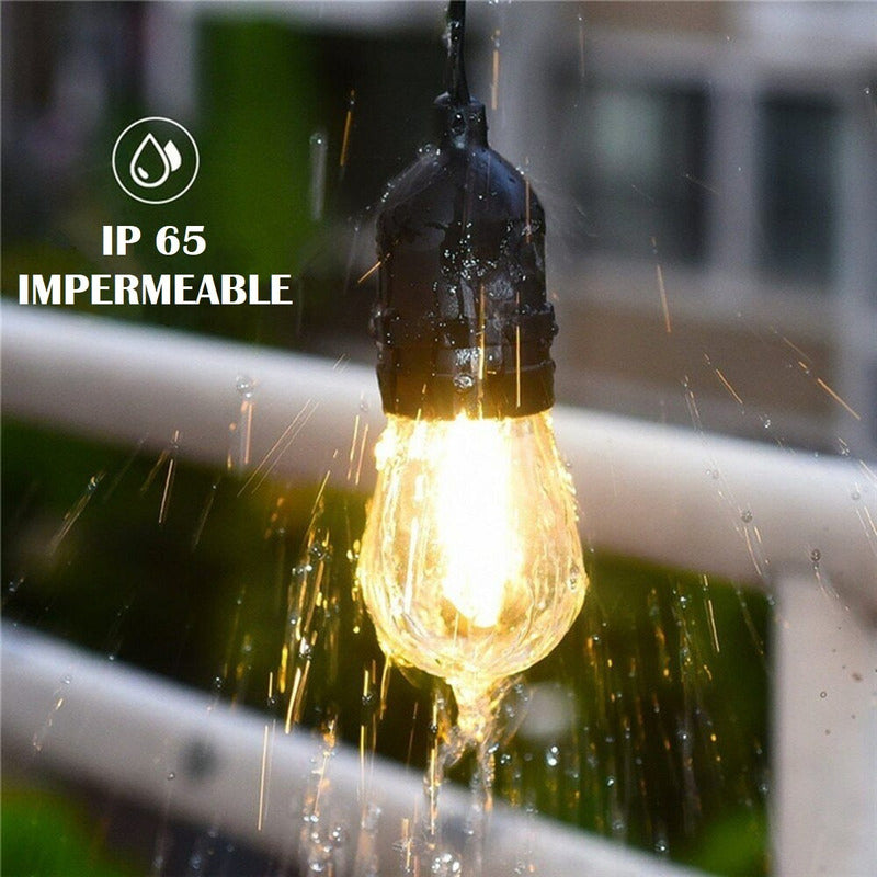 Guirnaldas De Luces Para Terraza Soquete Cadena Luces 5 Mtrs
