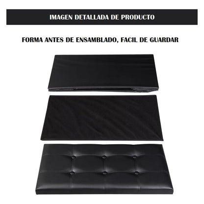Puff Organizador Taburete Plegable Banco Organizador Baúl
