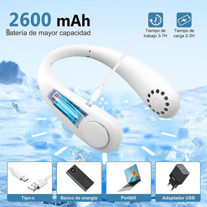 Ventilador Cuello Ventilador Usb Mini Ventilador Portatil