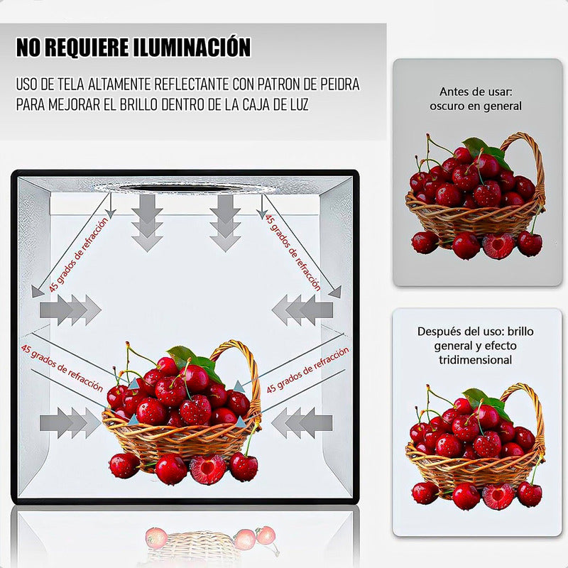 Mini Estudio Fotografico Led Caja Fotografica Led Plegable