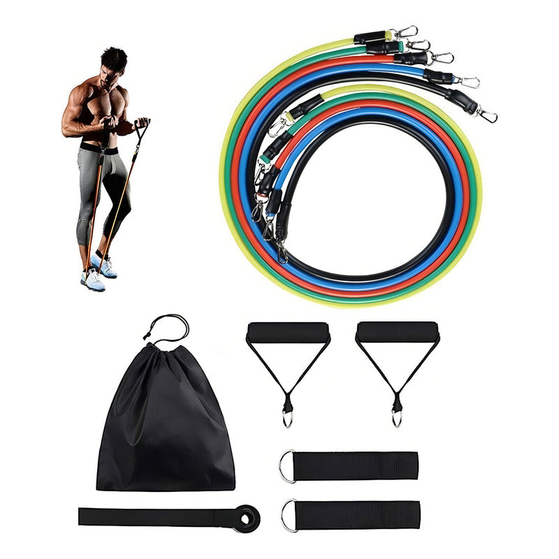 Set Bandas Elasticas Kit Bandas Resistencia Ejercicio 16 Pz