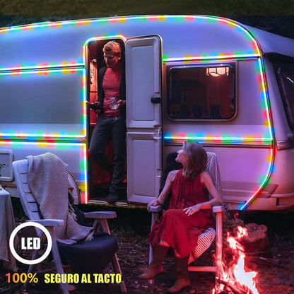 Manguera Led 5 M 8 Secuencias Luces Led De Navidad Luz Led