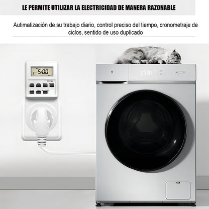 Enchufe Timer Digital Programable Temporizado 24h Timer Enchufe Digital 230v 3500w Arcashopping Enchufe Digital Enchufe Programable Temporizador Dimmer 24hrs Enchufe Inteligente