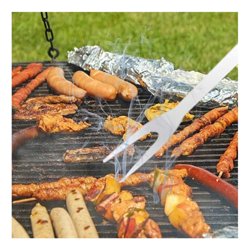 Kit Parrillero 18 Pcs Herramientas Para Asado Acero Inoxidab