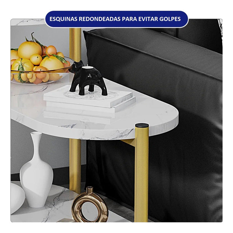 Mesa Centro 3 Niveles Mesa Auxiliar Decorativa Mesa Lateral