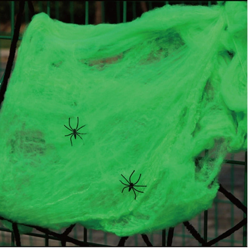 Telaraña Decorativa Halloween Telaraña Para Fiestas Colores