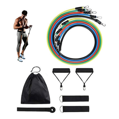 Set Bandas Elasticas Kit Bandas Resistencia Ejercicio 16 Pz