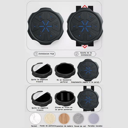 Maquina Boxeo Inteligente Objetivo Musical Maquina Bluetooth