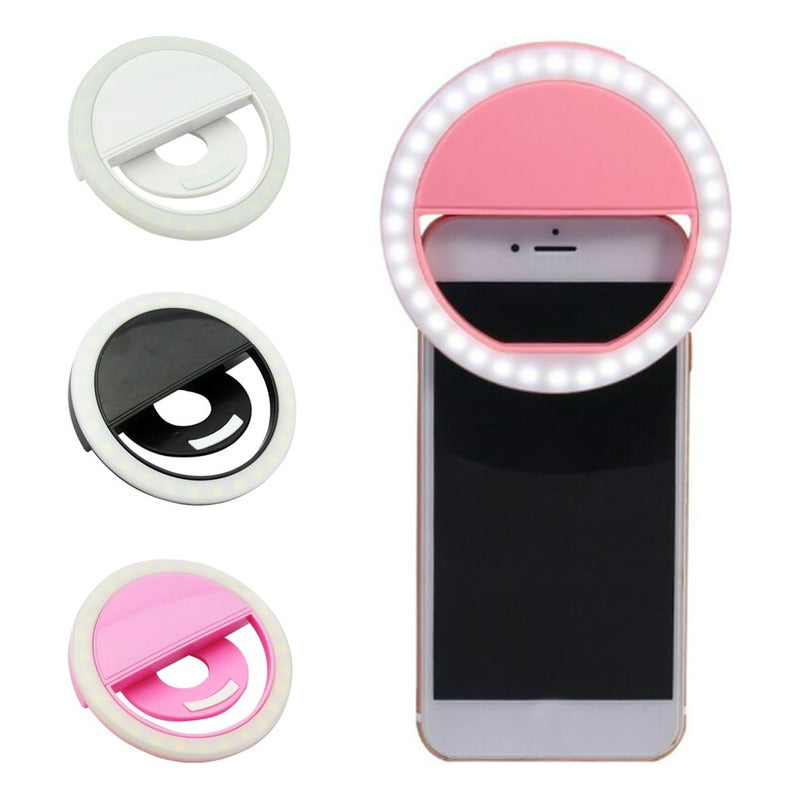 Aro Selfie Para Celular Led Anillo De Luz 18 Led Smartphone