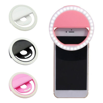Aro Selfie Para Celular Led Anillo De Luz 18 Led Smartphone