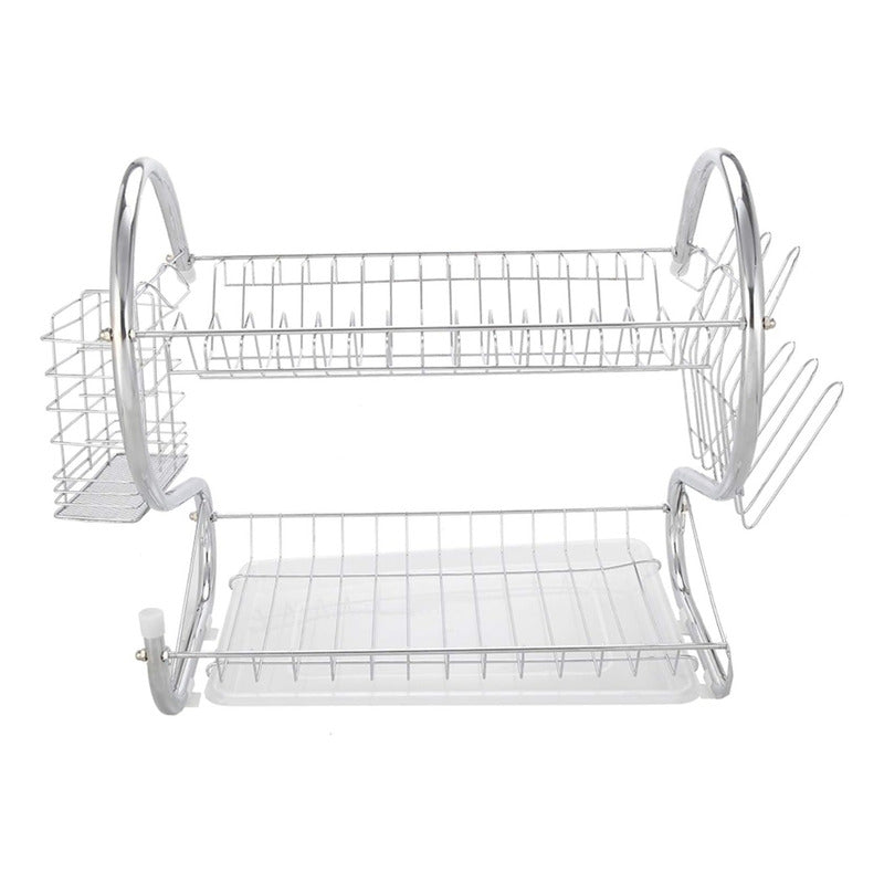 Escurridor Trastes Platos Fregadero Acero Inoxidable Moderno