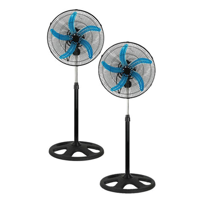 Pack X2 Ventiladores Metalicos Ventilador Pedestal Indoor