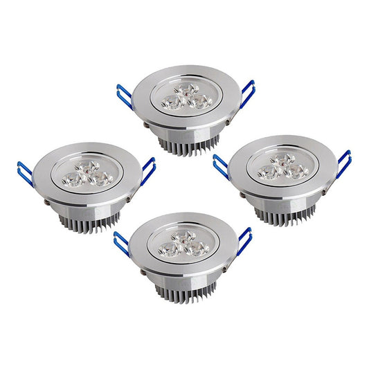 Pack X4 Foco Led Embutido Luminaria Led 3w Focos Embutidos