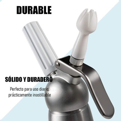 Dispensador De Crema Batida Sifon Crema Batida Dispensador Chantilly De Acero Inoxidable Arcashopping Sifon De Cocina Profesional Batidores De Crema Metálicos Máquina De Crema Batida Para Postres
